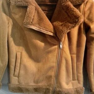 Tan Faux Fur Lined Jacket